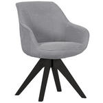 ARMLEHNSTUHL  in Cord  - Hellgrau/Schwarz, Design, Holz/Textil (60/83/65cm) - Landscape