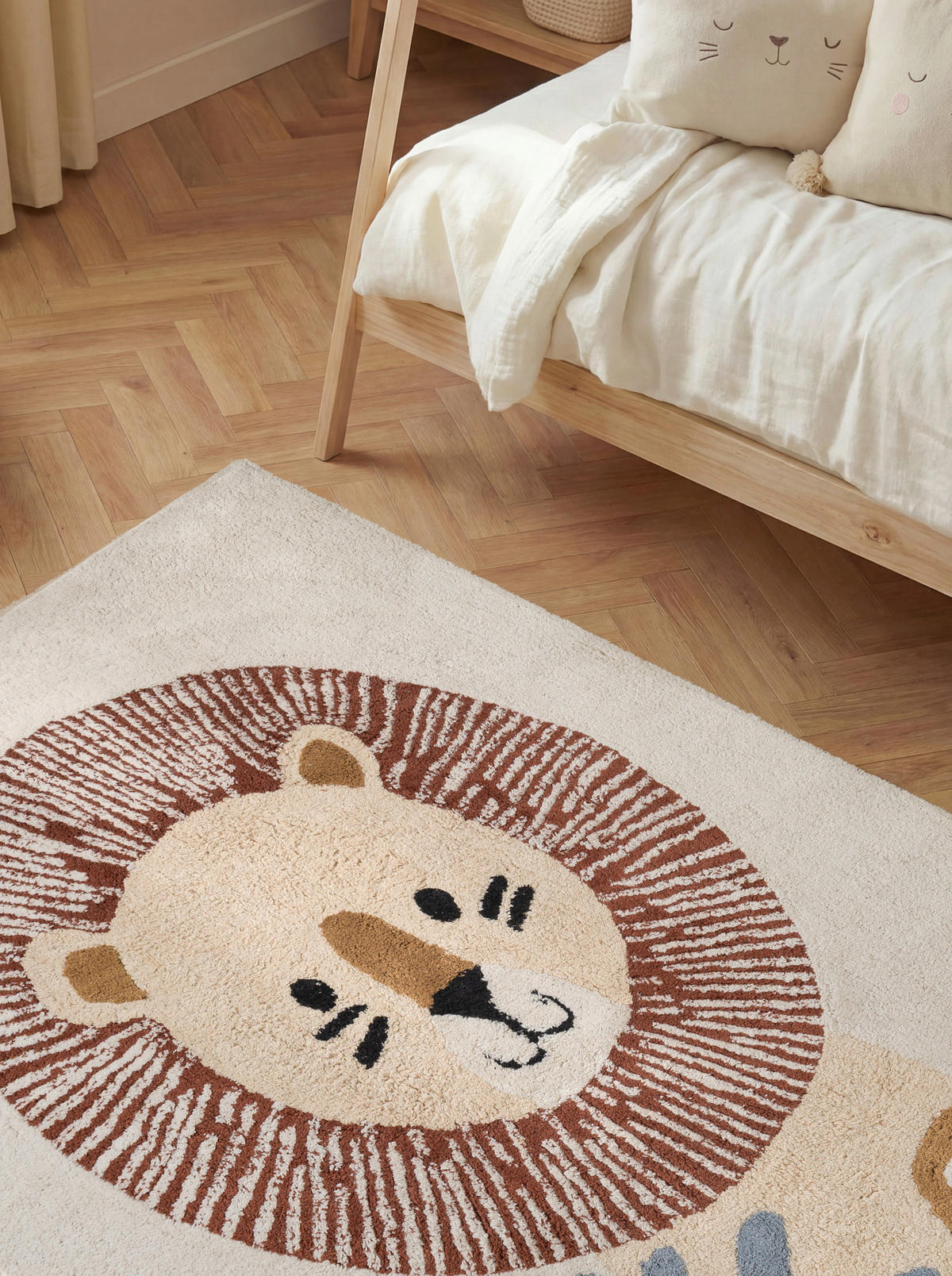 KINDERTEPPICH 140/200 cm Snuggle Leander Tier  - Multicolor/Creme, Basics, Kunststoff/Textil (140/200cm) - Hanse Home
