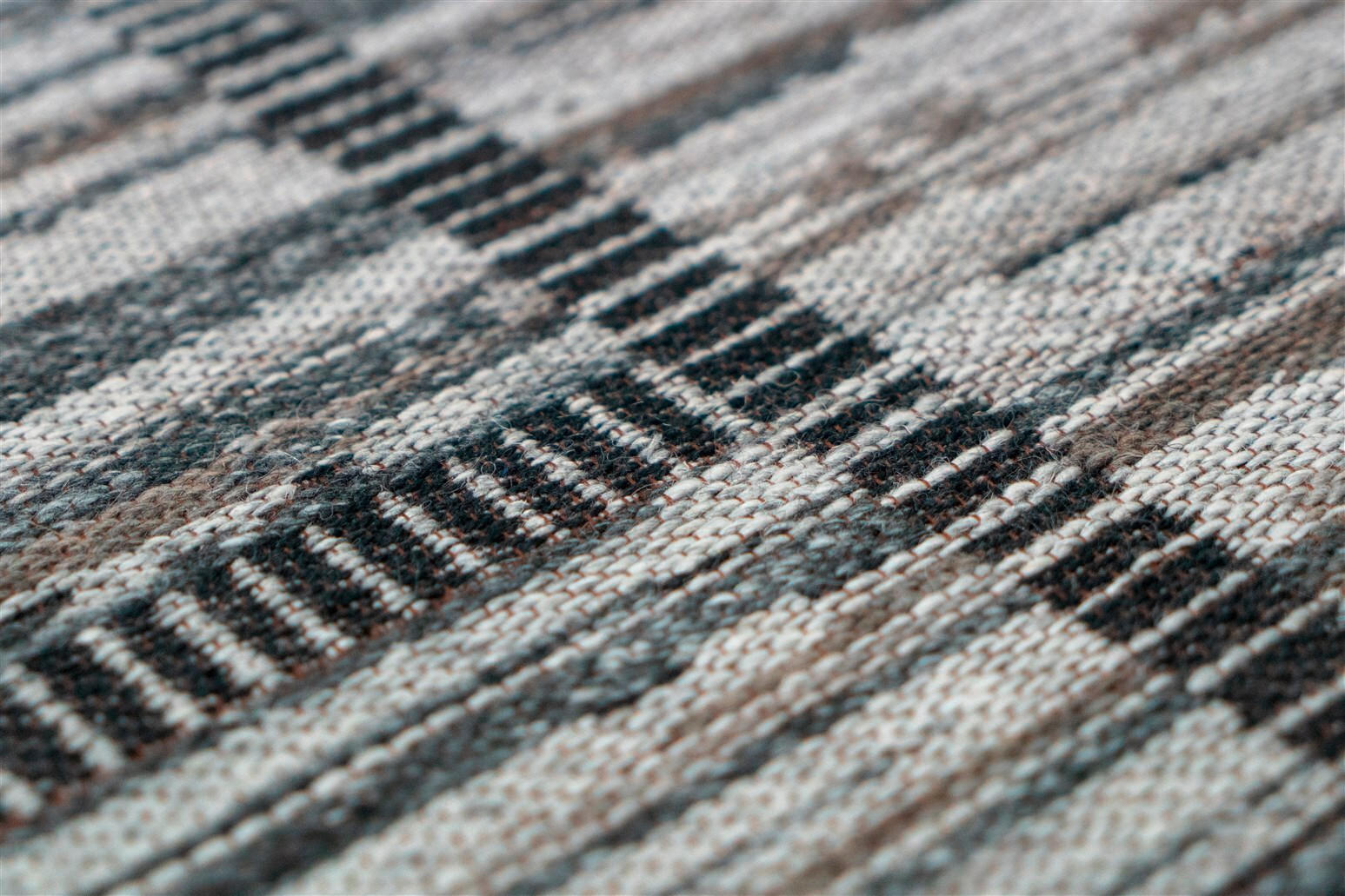 Thumbnail - Flachwebeteppich Phoenix 112 Natur / Grau, Grau, Natur, Textil, Patchwork, rechteckig, 160x230 cm, pflegeleicht, Teppich...