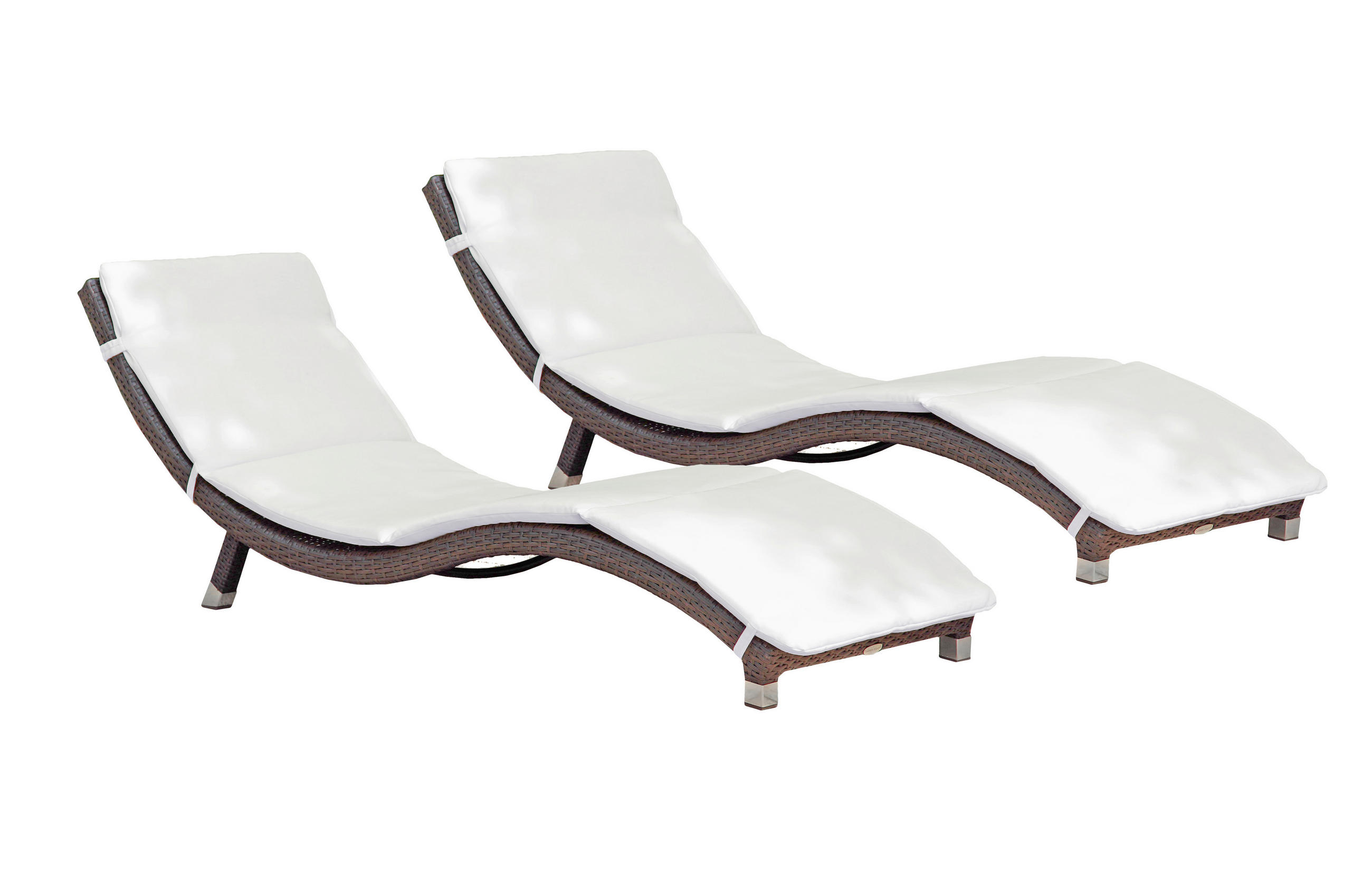 OPALOVACÍ LEHÁTKO, hnědá, krémová, světle šedá - krémová/světle šedá, Moderní, kov/textil (59/62/185cm) - Gardenson