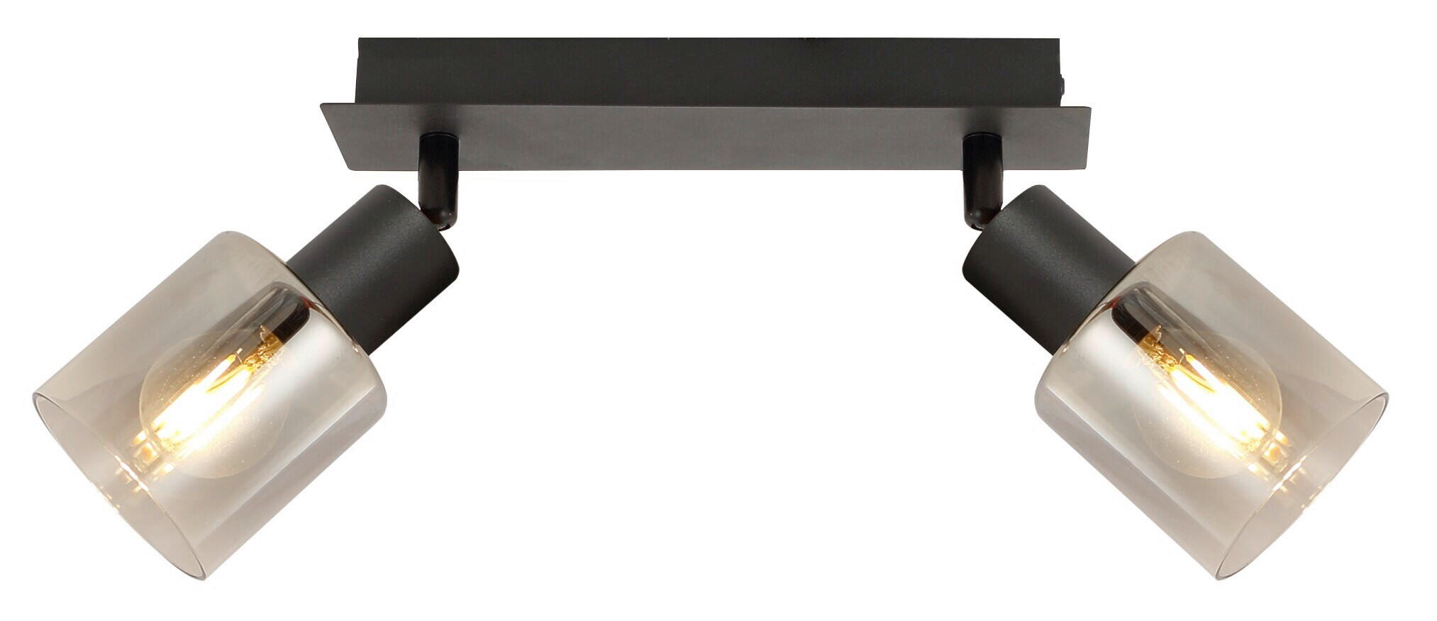 BODOVÉ SVIETIDLO, 25 W/E14, 25/8/18,2 cm - čierna, Basics, kov/sklo (25/8/18,2cm) - Novel