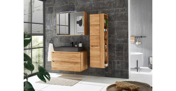 WASCHBECKENUNTERSCHRANK 100/54/46 cm  - Eichefarben, KONVENTIONELL, Holz/Holzwerkstoff (100/54/46cm) - Linea Natura