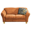 2-SITZER-SOFA Flachgewebe Terracotta  - Terracotta/Naturfarben, KONVENTIONELL, Holz/Textil (163/84/89cm) - Sit & More