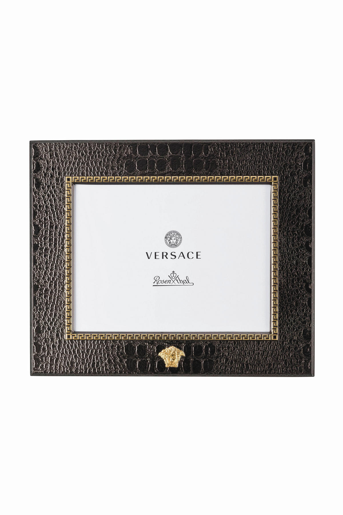 OKVIR ZA SLIKE 321341, 10/15       20/20/10 cm   - zlate barve/rjava, Konvencionalno, kovina/usnje (20/20/10cm) - Versace