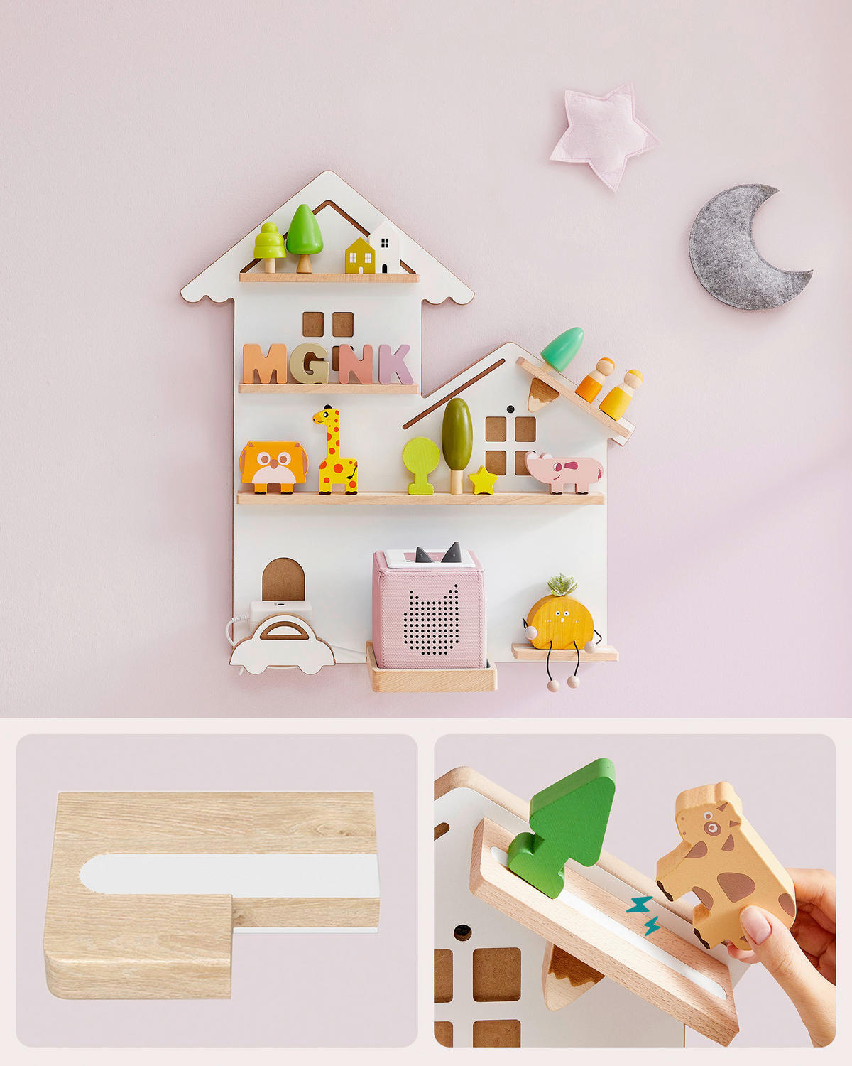 KINDERREGAL 55,8/60/18 cm  - Weiß, MODERN, Holz/Holzwerkstoff (55,8/60/18cm) - MID.YOU