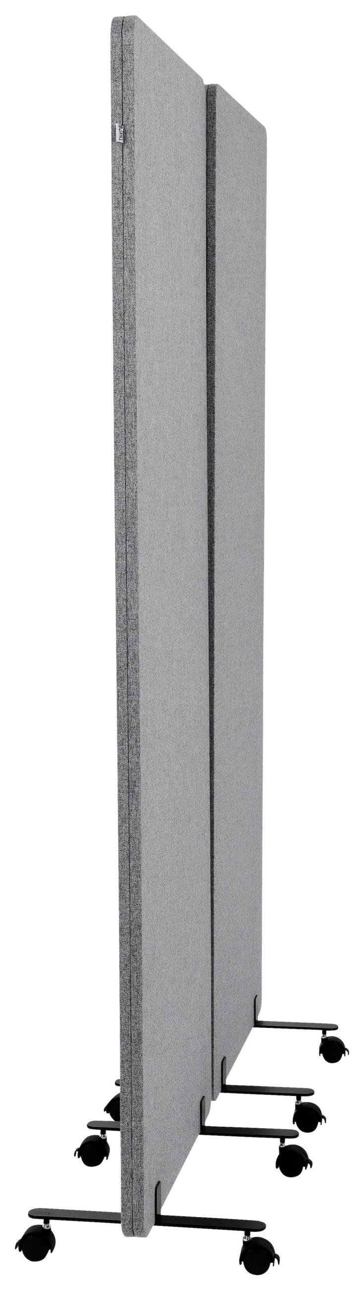 MELLANVÄGG  i metall, plast, textil  mörkgrå  - mörkgrå, Basics, metall/textil (60/177/35cm) - MID.YOU