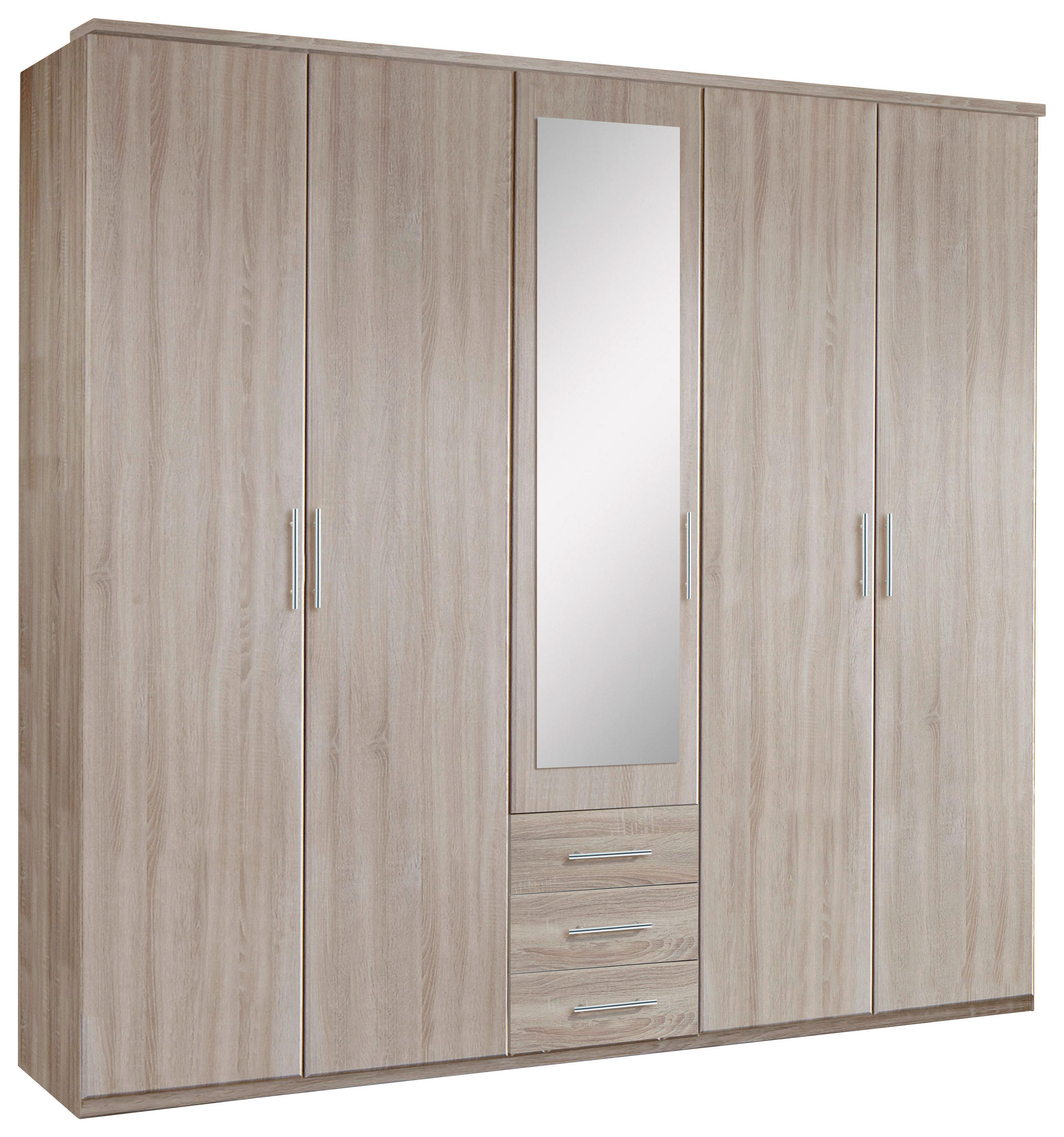 Mid.you Drehtürenschrank Wimex Ben Eiche 225x210x58 cm