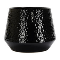 KVETINÁČ keramika, 20/16/20 cm - čierna, Basics, keramika (20/16/20cm)