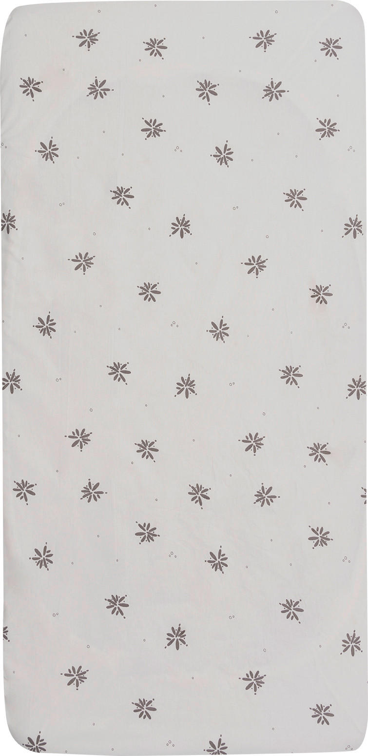 Witlof for Kids Kinderspannbetttuch Little Charm Grauweiß 70x145 cm