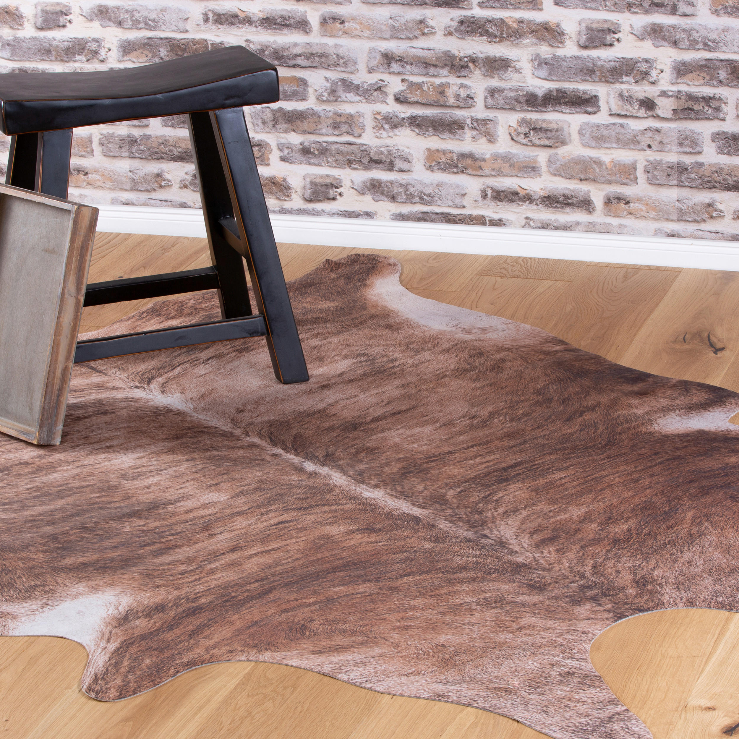 RINDERFELL 155/190 cm My Toledo  - Weiss/Braun, Design, Textil (155/190cm) - Novel