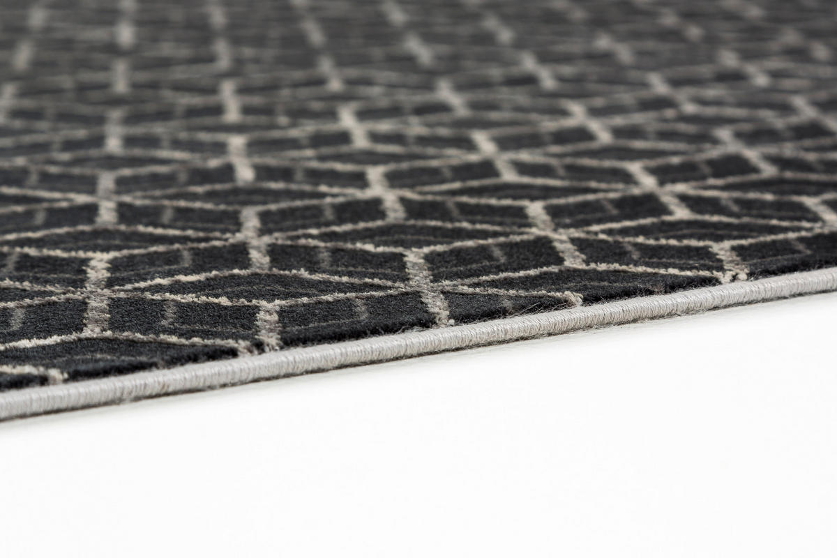 WEBTEPPICH 170/240 cm Metric  - Graphitfarben, Design, Textil (170/240cm) - Joop!