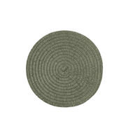 TISCHSET Kunststoff, Textil Olivgrün 38 cm  - Olivgrün, Basics, Kunststoff/Textil (38cm) - Pichler