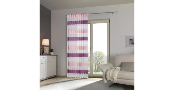 FERTIGVORHANG halbtransparent - Lila, KONVENTIONELL, Textil (140/245cm) - Esposa
