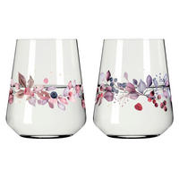 GLÄSERSET Sommersonett  2-teilig  - Pink/Transparent, Design, Glas (9.2/11.0cm) - Ritzenhoff