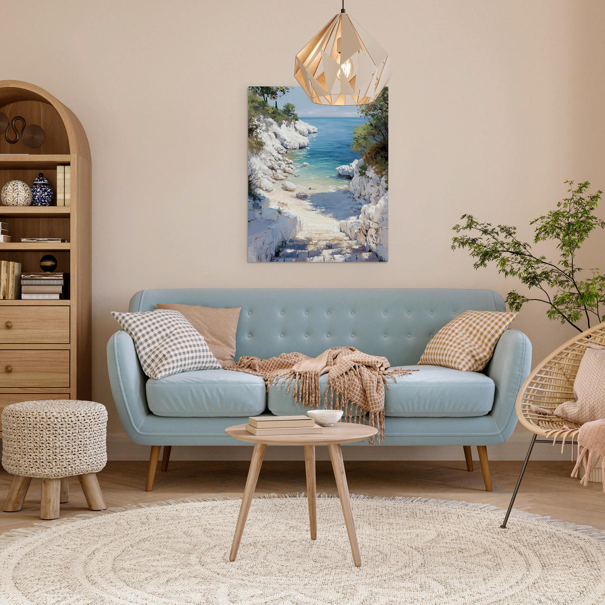 LEINWANDBILD Landschaft & Natur, Strand & Meer 70/100 cm  - Multicolor, Basics, Holz/Textil (70/100cm)