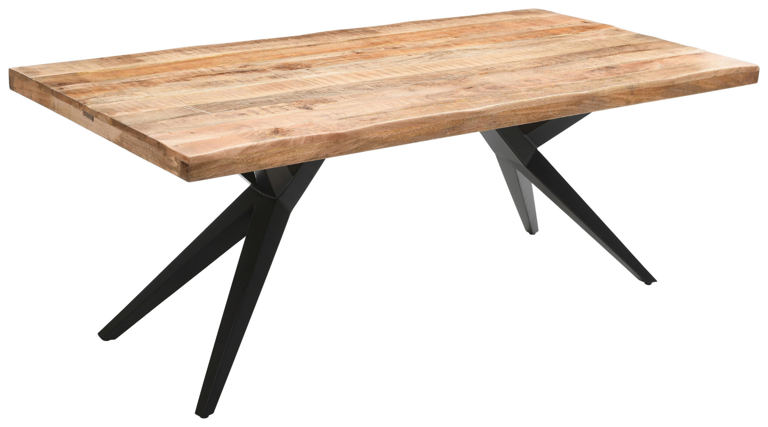 TISCHPLATTE Mangoholz Naturfarben  - Naturfarben, Design, Holz (180/90/5,5cm) - Landscape
