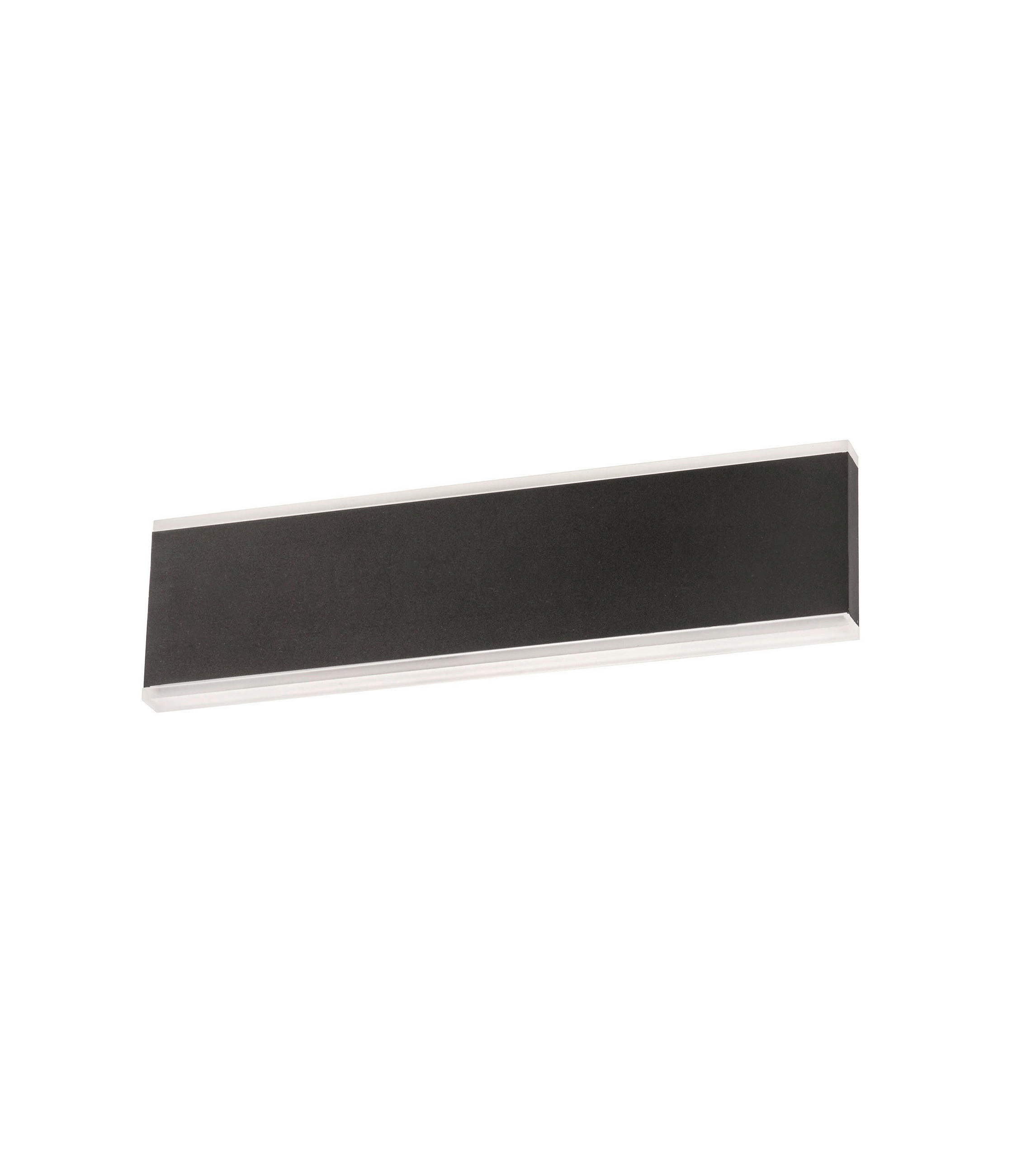 Fischer & Honsel Led-Wandleuchte Muur Schwarz, Weiß 8x2x10 cm