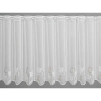 KRATKA ZAVESA           45 cm   siva, bela  - siva/bela, Basics, tekstil (45cm)