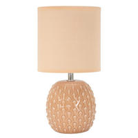 TISCHLEUCHTE   - Naturfarben, Basics, Keramik/Textil (14/27/14cm)