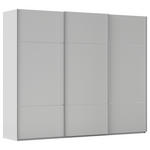 SCHWEBETÜRENSCHRANK  in Grau  - Alufarben/Grau, KONVENTIONELL, Holzwerkstoff/Metall (301/223/68cm) - Novel