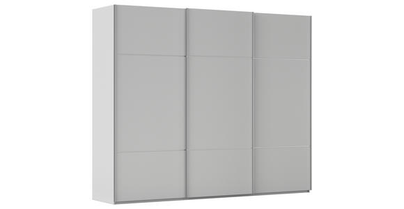 SCHWEBETÜRENSCHRANK  in Grau  - Alufarben/Grau, KONVENTIONELL, Holzwerkstoff/Metall (271/223/68cm) - Novel