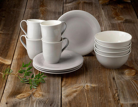 FRÜHSTÜCKSSERVICE Grau Color Loop  - Grau, LIFESTYLE, Keramik (29/24/23cm) - like.Villeroy & Boch