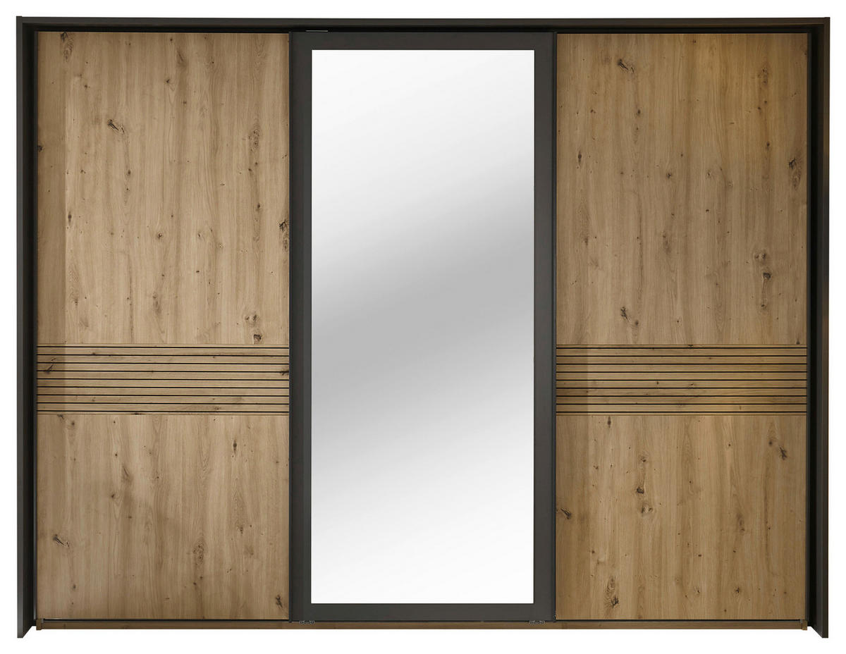 PASSEPARTOUTRAHMEN 280/215/23 cm   - Graphitfarben, Konventionell, Holzwerkstoff (280/215/23cm) - Ti'me
