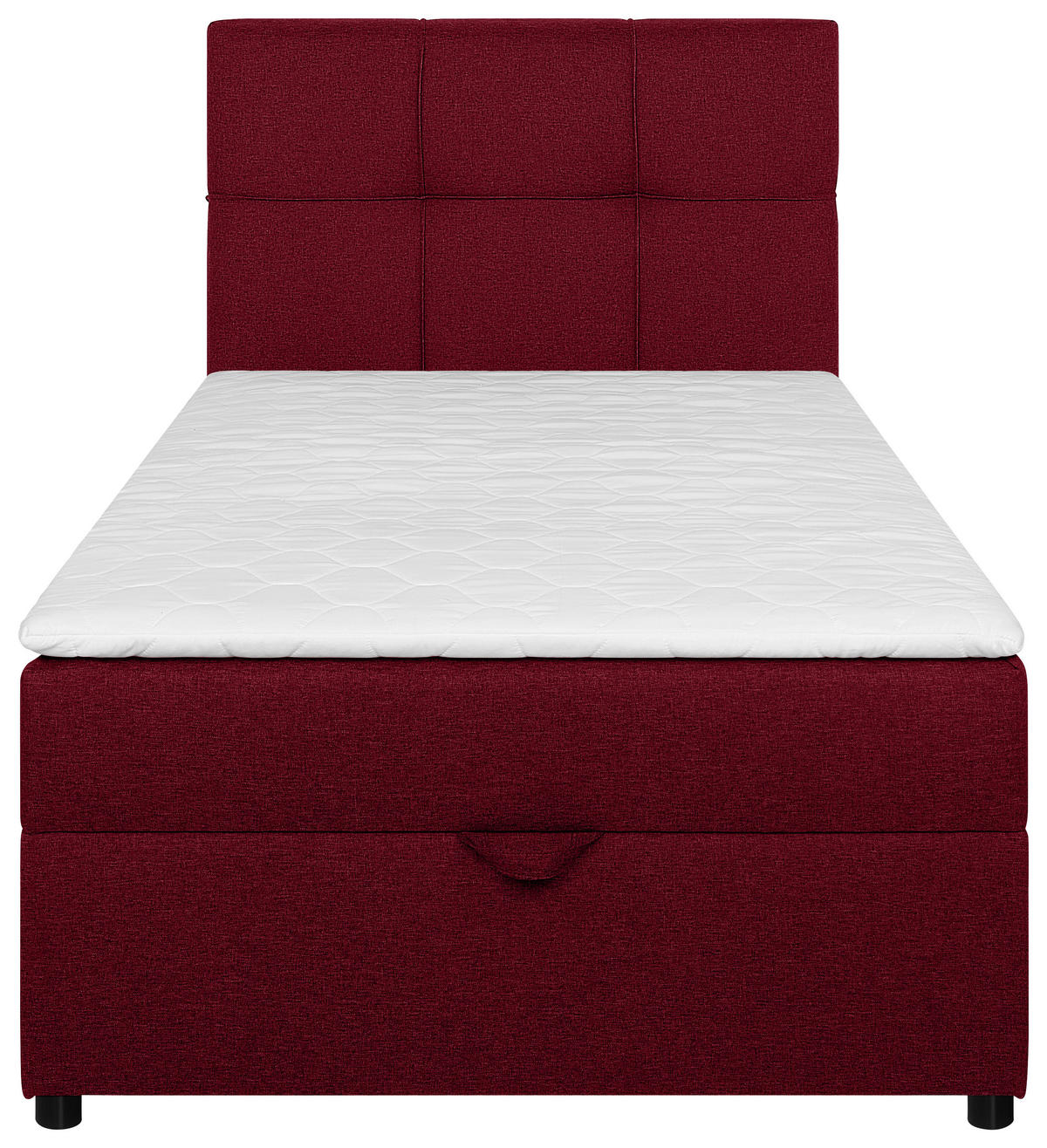 BOXBETT 100/200 cm,  in Rot, Bettkasten, Topper,  - Rot/Schwarz, MODERN, Kunststoff/Textil (100/200cm) - MID.YOU