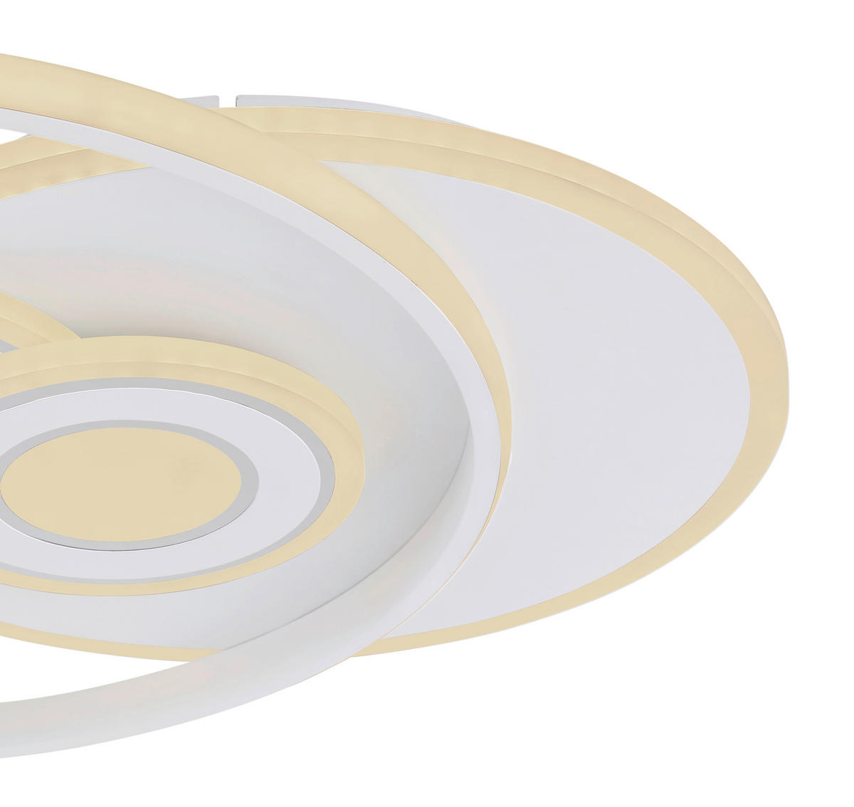STROPNÍ LED SVÍTIDLO, 54,5/46/6 cm - bílá/opál, Design, kov/plast (54,5/46/6cm) - Globo