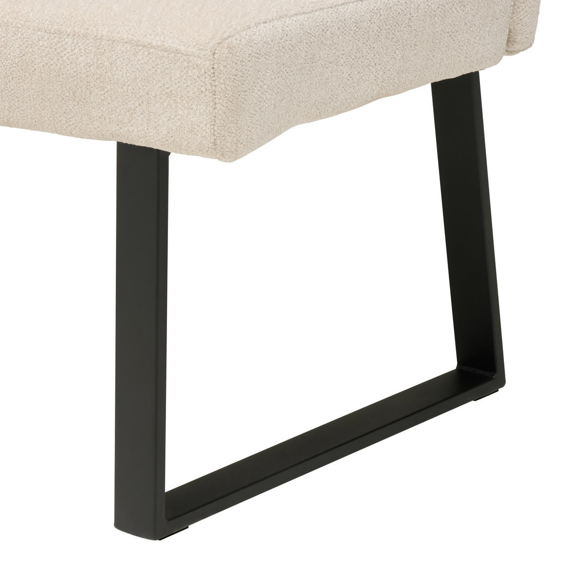 KLUPA  bež  metal, tekstil      - bež/crna, Moderno, metal/tekstil (108/82/60cm) - Livetastic