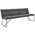 SITZBANK 200/88/66 cm  in Anthrazit  - Anthrazit/Schwarz, Design, Textil/Metall (200/88/66cm) - Johann Jakob