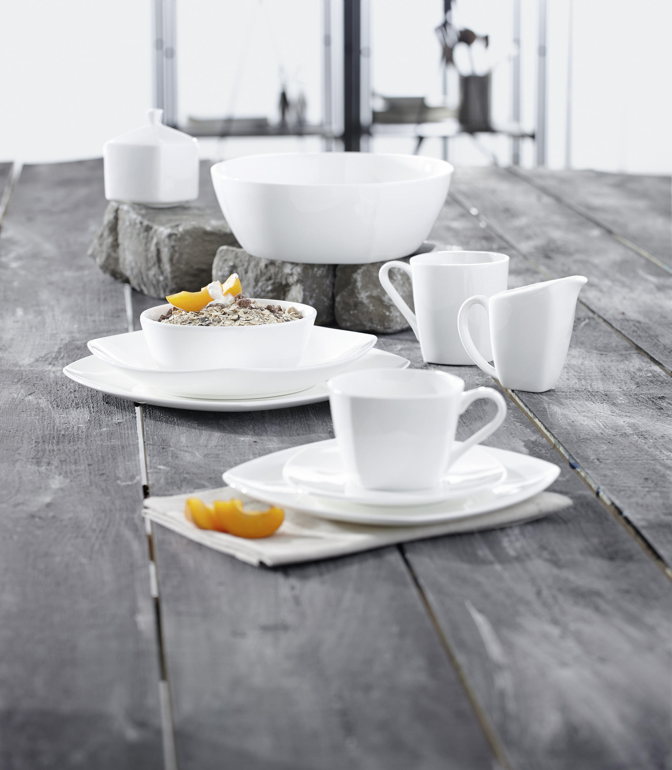 KAFFEKOPP SUNSET - vit, Basics, keramik (9/6,5cm) - Novel
