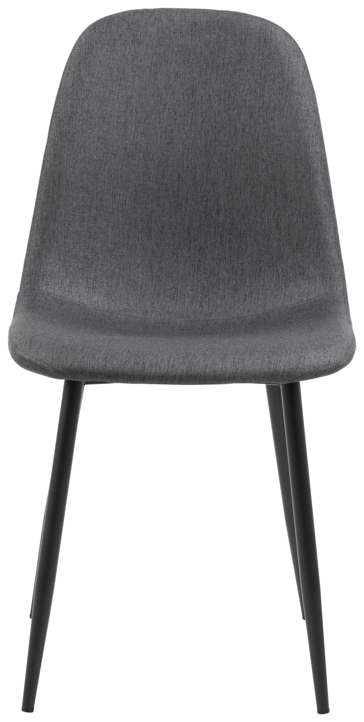 SCAUN in textil negru, gri închis  - gri închis/negru, Trend, metal/textil (44/86/54cm) - Carryhome