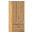 DREHTÜRENSCHRANK in Eichefarben - Eichefarben, Design, Holzwerkstoff/Kunststoff (101/223/60cm) - Novel