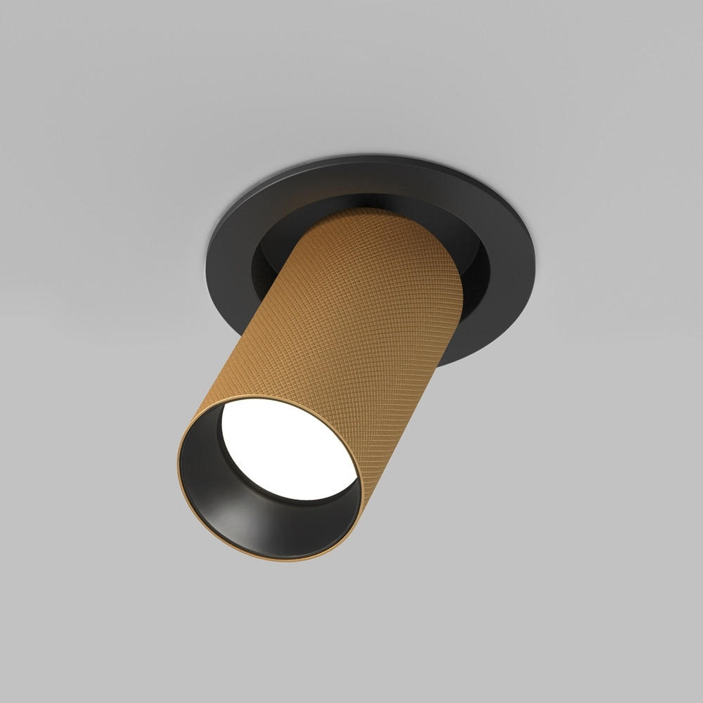 DECKENLEUCHTE 5,4/14,1 cm   - Goldfarben/Schwarz, MODERN, Metall (5,4/14,1cm) - MAYTONI