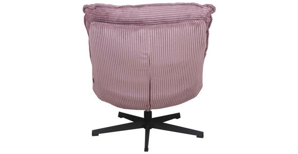 RELAXSESSEL Cord - Flieder/Schwarz, Design, Textil/Metall (75/88/90cm) - Carryhome