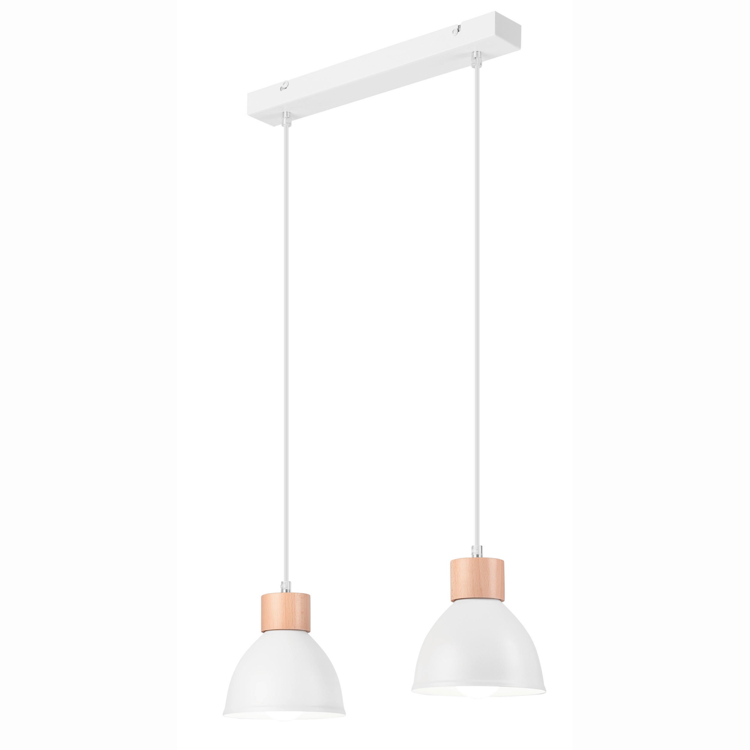 HÄNGELEUCHTE Nico 48/8/82 cm   - Weiß Hochglanz, Basics, Metall (48/8/82cm)