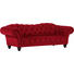 CHESTERFIELD-SOFA in Textil Rot - Dunkelbraun/Rot, Design, Holz/Textil (246/84/97cm) - Hom`in CHESTERFIELD-SOFA in Textil Rot - Dunkelbraun/Rot, Design, Holz/Textil (246/84/97cm) - Hom`in