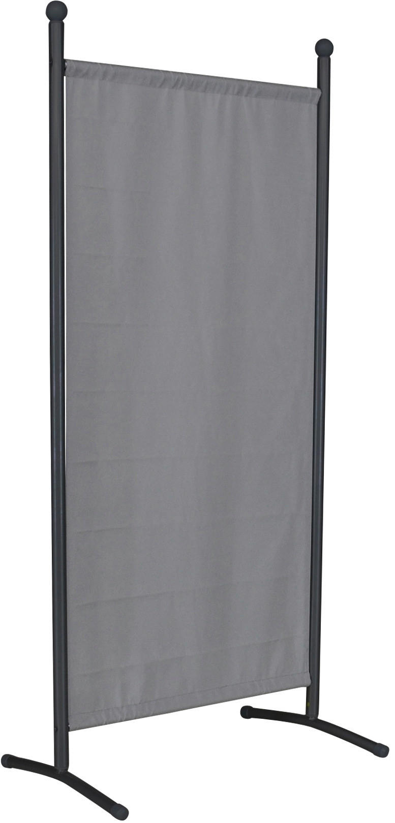 SICHTSCHUTZ - Hellgrau/Grau, Basics, Textil/Metall (82/178/51cm) - Boxxx