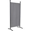 SICHTSCHUTZ - Hellgrau/Grau, Basics, Textil/Metall (82/178/51cm) - Boxxx