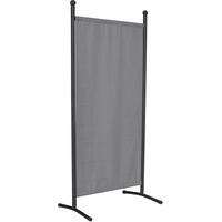 SICHTSCHUTZ - Hellgrau/Grau, Basics, Textil/Metall (82/178/51cm) - Boxxx