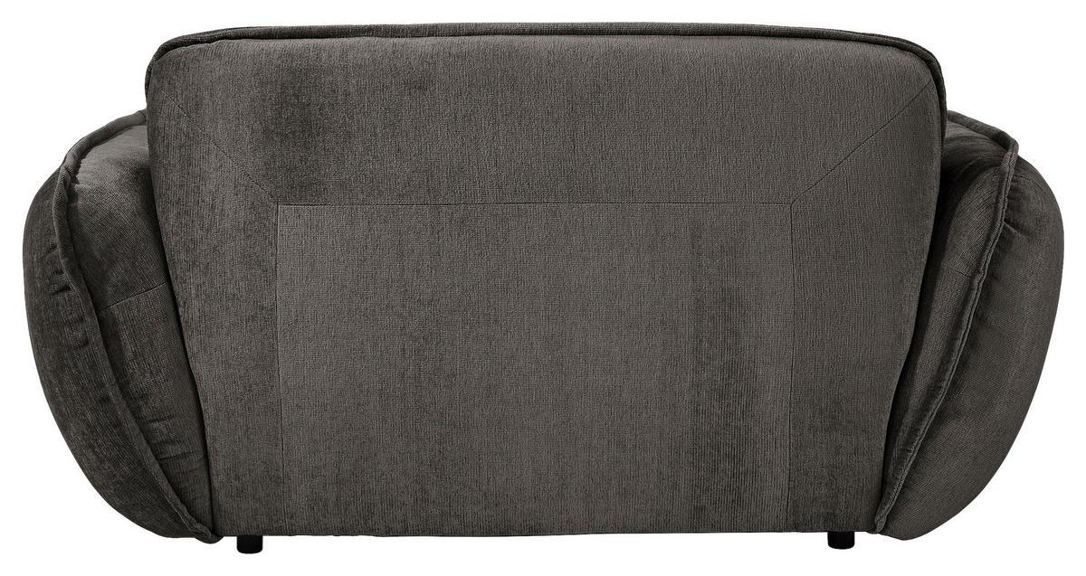 XXL-SESSEL in Chenille Anthrazit  - Anthrazit/Schwarz, Modern, Kunststoff/Textil (182/87/184cm) - Trendmanufaktur