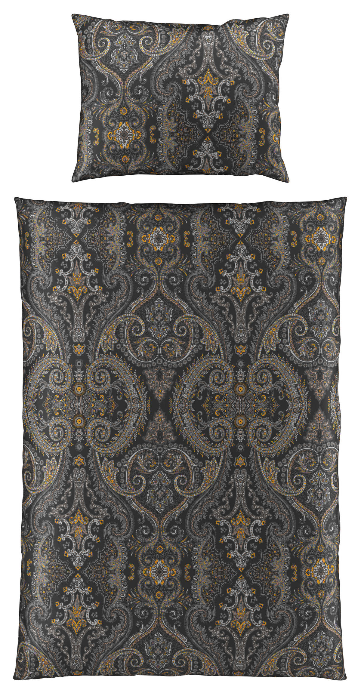 POSTELJINA ELOISE 140/200 cm saten antracit  - antracit, Konvencionalno, tekstil (140/200cm) - Esposa