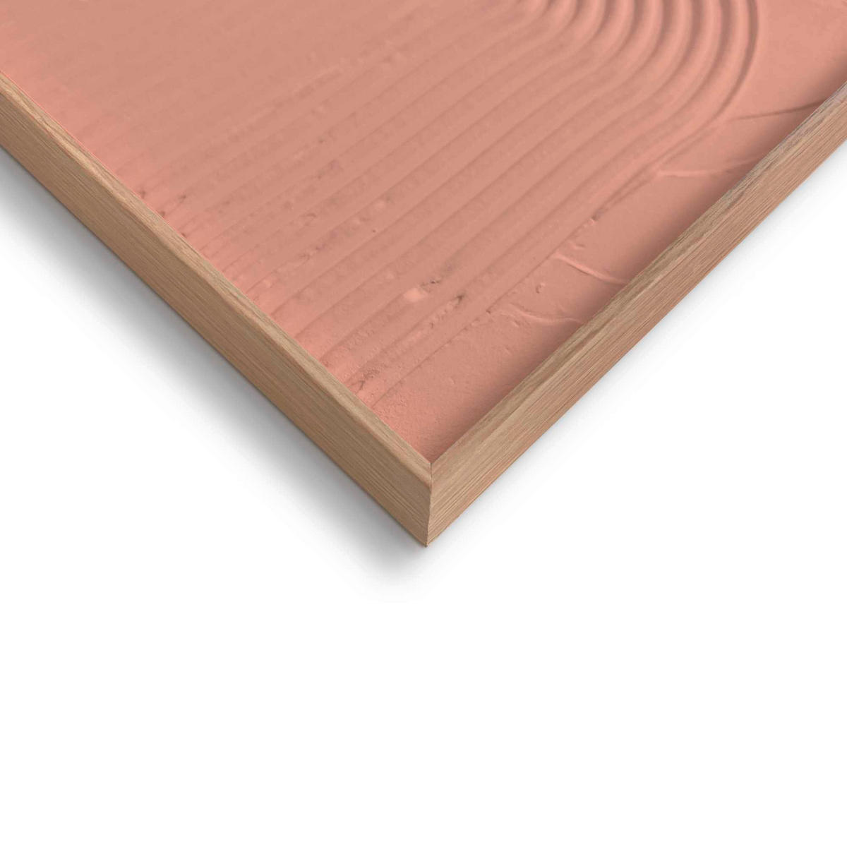 UNIKAT Abstraktes 50/70/3 cm  - Terracotta/Schwarz, Basics, Holz (50/70/3cm) - Reinders!