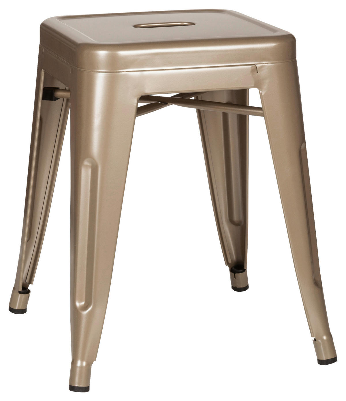 HOCKER Champagner  - Champagner, Basics, Metall (39/46/39cm) - MID.YOU