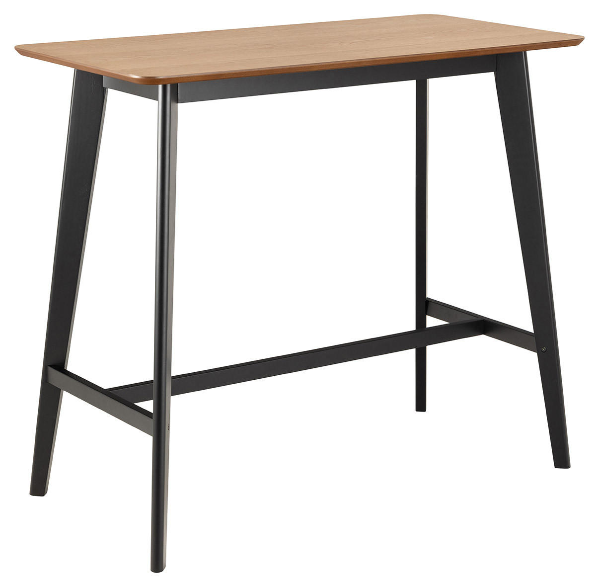 BARSKI STOL  crna, boje hrasta  drvo, drvni materijal      - boje hrasta/crna, Moderno, drvni materijal/drvo (120/105/60cm) - Carryhome