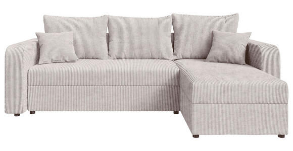 ECKSOFA  in Cord Naturfarben  - Schwarz/Naturfarben, KONVENTIONELL, Kunststoff/Textil (238/144cm) - Carryhome