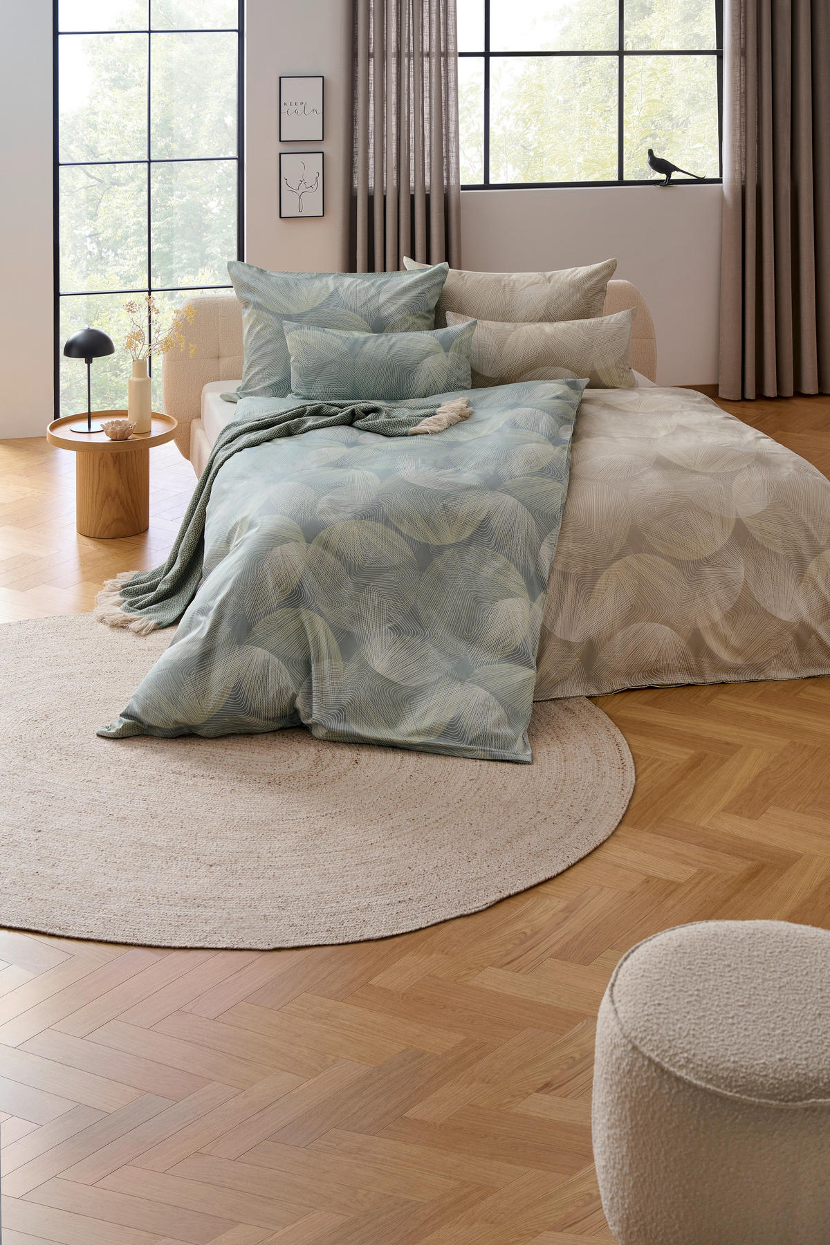 BETTWÄSCHE Atelier Makosatin 140/200 cm  - Creme, Basics, Textil (140/200cm) - Estella