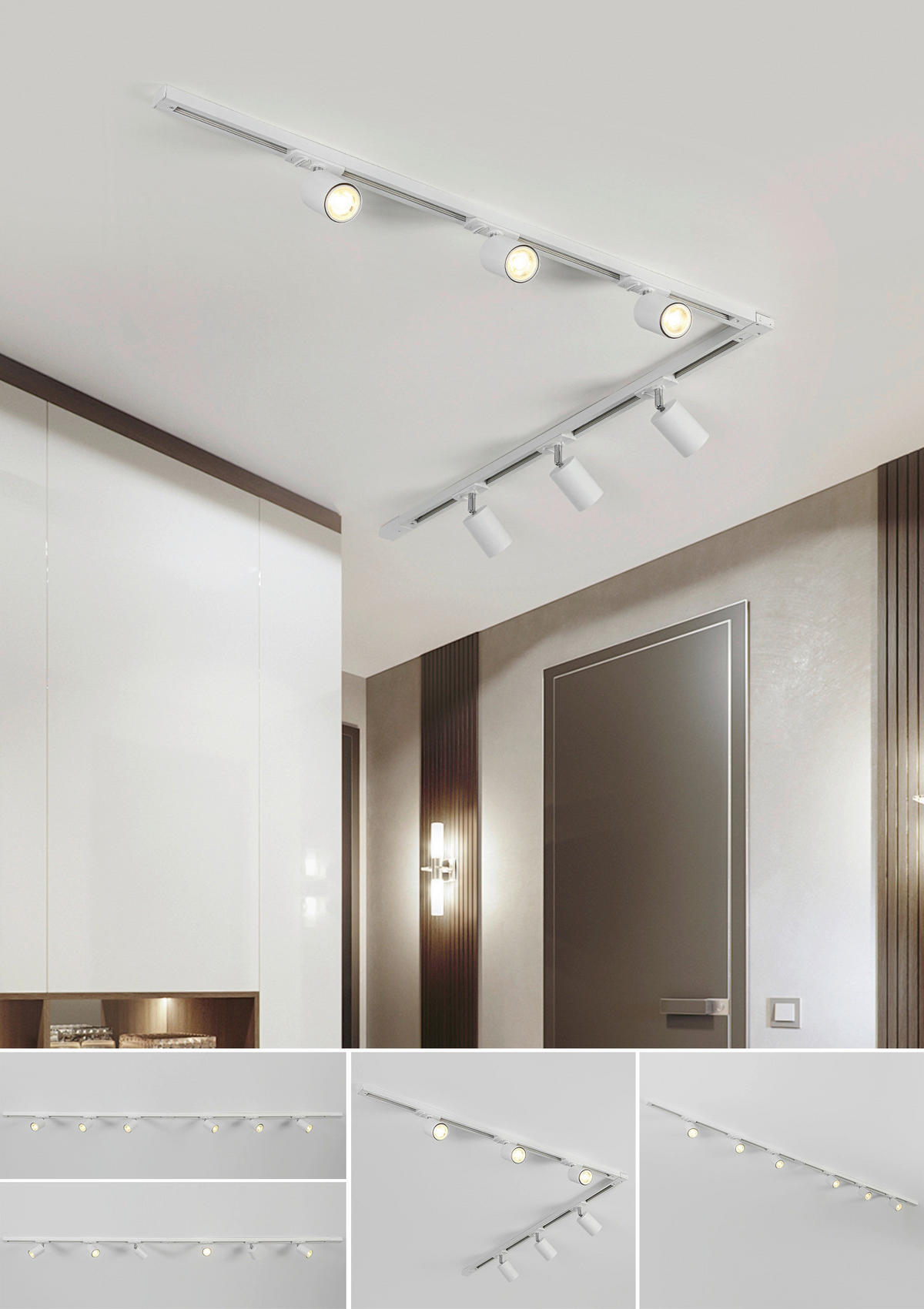 DECKENLEUCHTE 110/104/14 cm   - Weiß, Trend, Kunststoff/Metall (110/104/14cm) - Novel