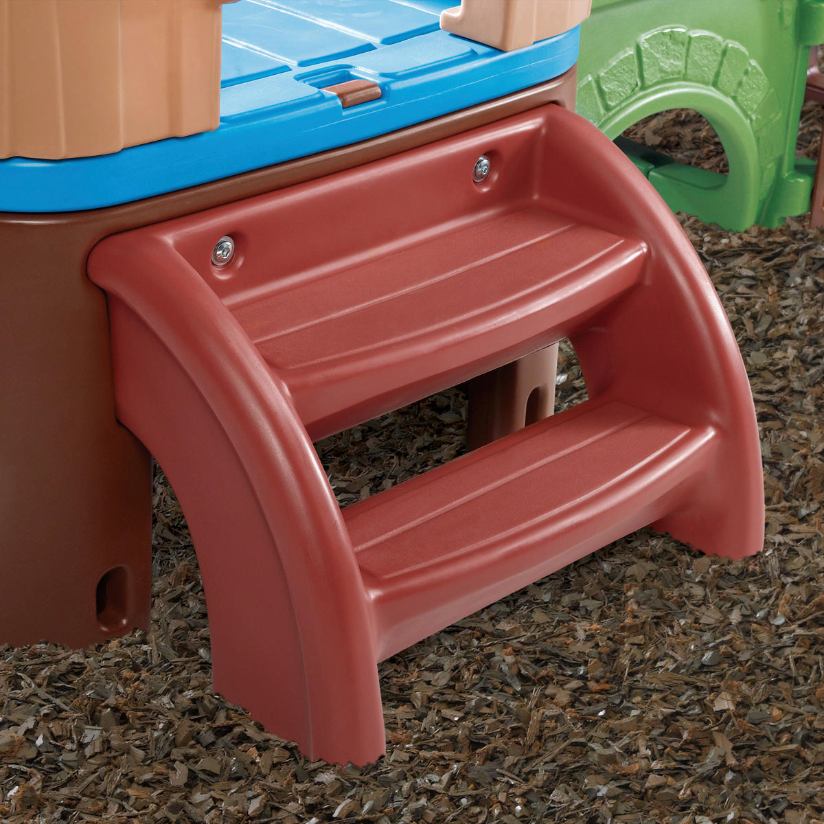Spielturm Clubhouse Climber 348/177,8/232,4 cm Step2 Clubhouse Climber  - Blau/Grün, Basics, Kunststoff (348/177,8/232,4cm) - Ambia Garden